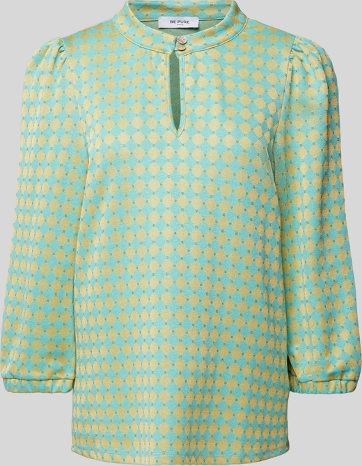 Bluzka Be Pure Dutch z dekoltem w kształcie litery v w stylu casual