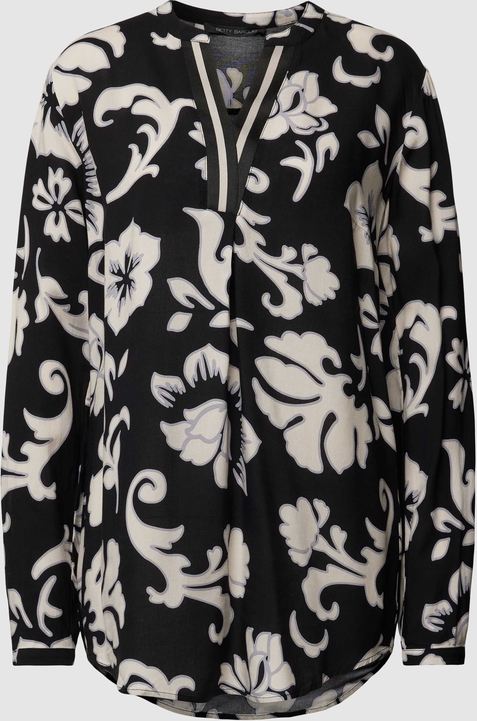 Bluzka Betty Barclay z długim rękawem w stylu casual z dekoltem w kształcie litery v