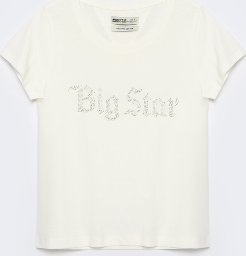 Bluzka Big Star z okrągłym dekoltem z krótkim rękawem w młodzieżowym stylu