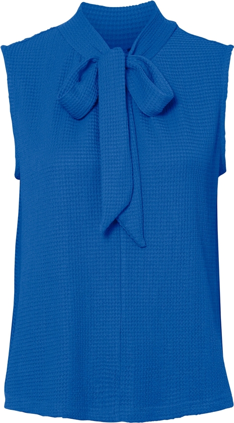 Bluzka bonprix w stylu casual z dekoltem w kształcie litery v bez rękawów