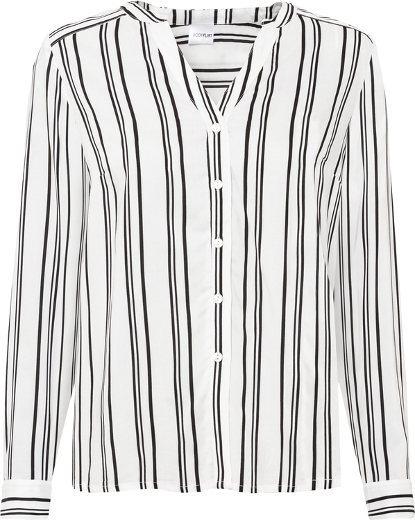 Bluzka bonprix z długim rękawem z dekoltem w kształcie litery v w stylu casual