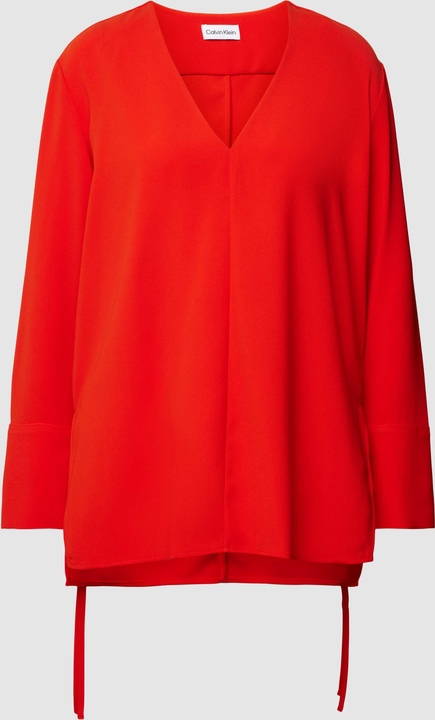 Bluzka Calvin Klein w stylu casual z dekoltem w kształcie litery v