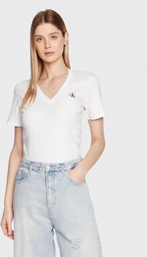 Bluzka Calvin Klein w stylu casual z krótkim rękawem