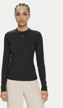 Bluzka Calvin Klein z długim rękawem w sportowym stylu