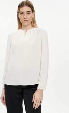 Bluzka Calvin Klein z długim rękawem z okrągłym dekoltem