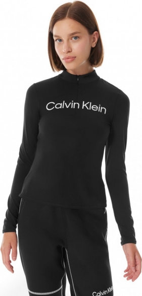 Bluzka Calvin Klein z okrągłym dekoltem w sportowym stylu