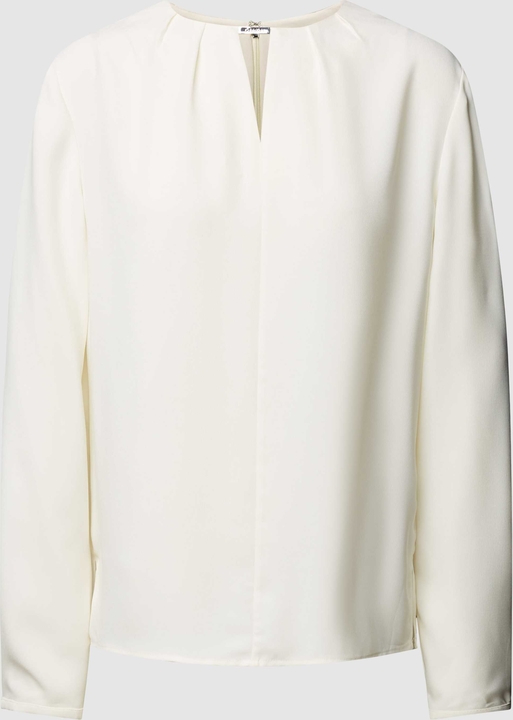 Bluzka Calvin Klein z okrągłym dekoltem z długim rękawem