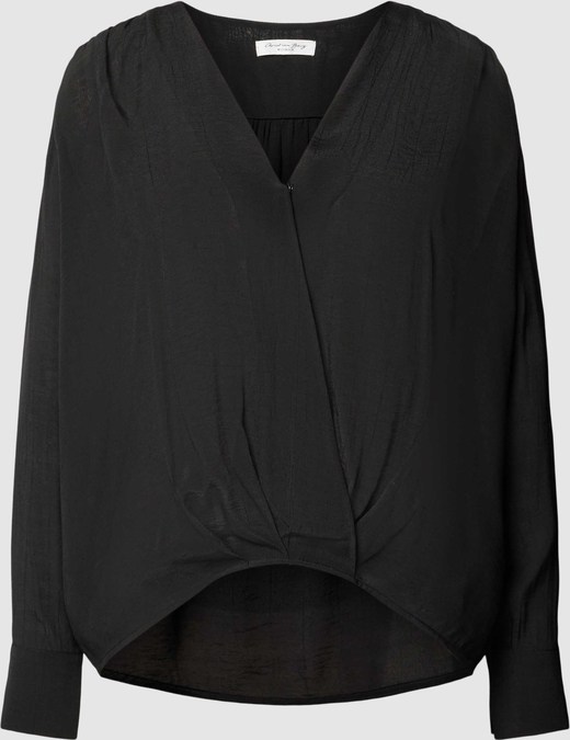 Bluzka Christian Berg Woman w stylu casual z dekoltem w kształcie litery v z długim rękawem
