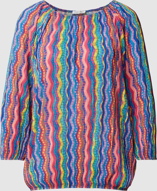 Bluzka Christian Berg Woman w stylu casual z okrągłym dekoltem z długim rękawem