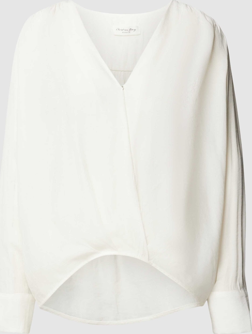 Bluzka Christian Berg Woman z dekoltem w kształcie litery v z długim rękawem w stylu casual