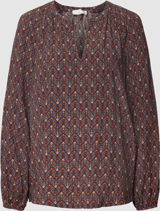 Bluzka Christian Berg Woman z okrągłym dekoltem z długim rękawem w stylu casual