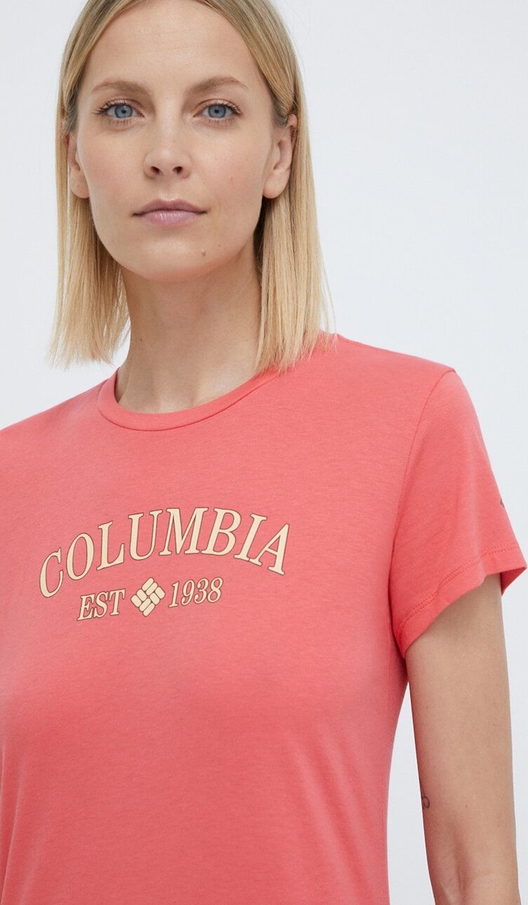 Bluzka Columbia z krótkim rękawem z okrągłym dekoltem