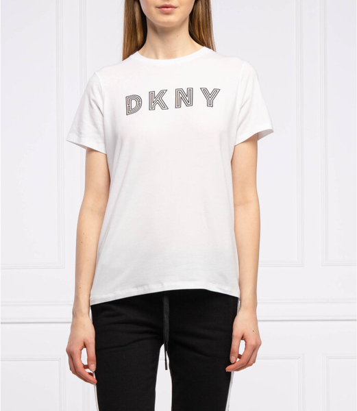Bluzka DKNY z bawełny