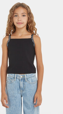 Bluzka dziecięca Calvin Klein dla dziewczynek z jeansu