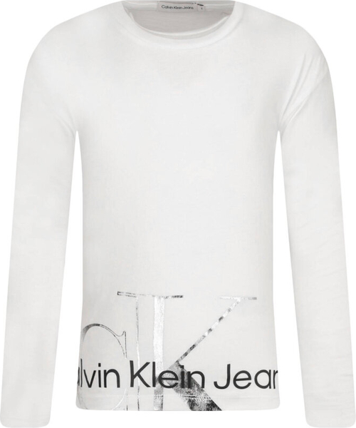 Bluzka dziecięca Calvin Klein z bawełny dla dziewczynek