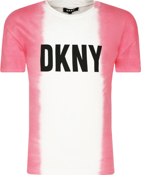 Bluzka dziecięca DKNY dla dziewczynek z bawełny