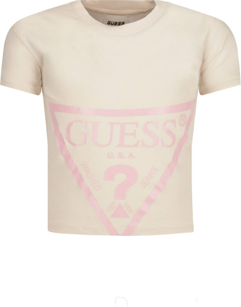 Bluzka dziecięca Guess dla dziewczynek z bawełny