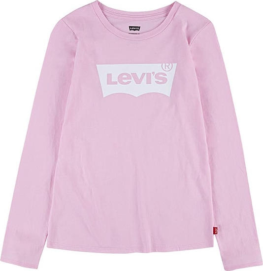 Bluzka dziecięca Levis dla dziewczynek z bawełny z długim rękawem