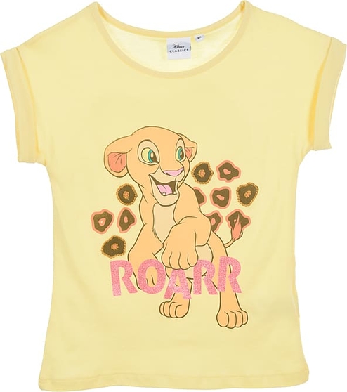 Bluzka dziecięca Lion King dla dziewczynek z bawełny
