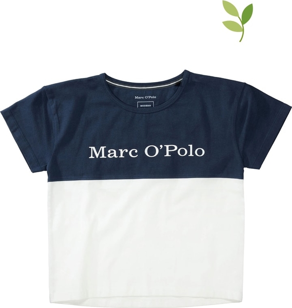 Bluzka dziecięca Marc O'Polo z bawełny z krótkim rękawem dla dziewczynek