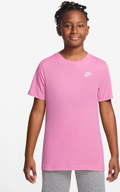 Bluzka dziecięca Nike dla dziewczynek z bawełny z krótkim rękawem