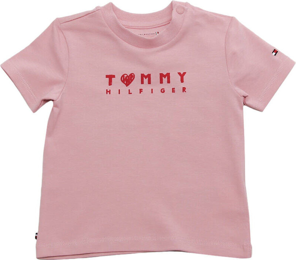 Bluzka dziecięca Tommy Hilfiger dla dziewczynek z bawełny