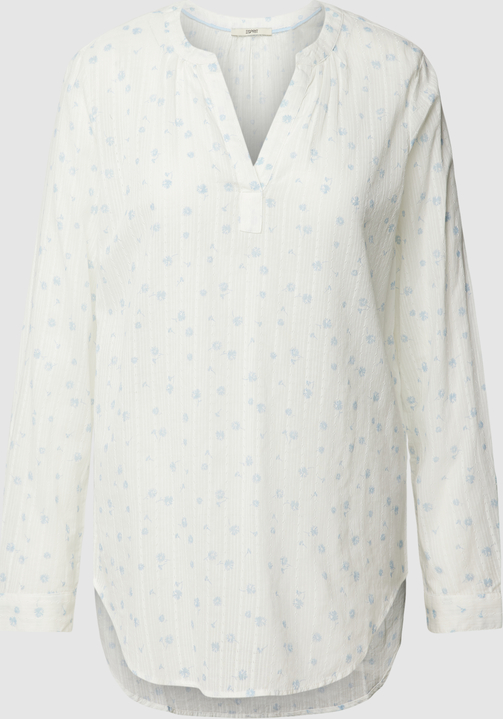 Bluzka Esprit w stylu casual z bawełny z dekoltem w kształcie litery v