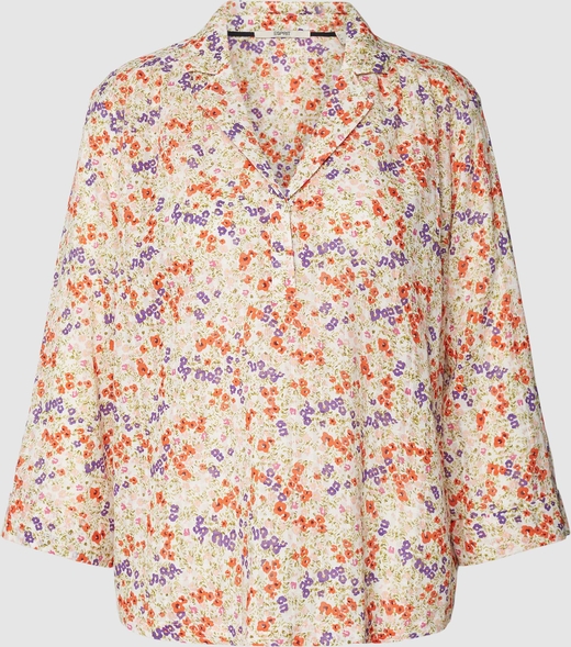 Bluzka Esprit w stylu casual z bawełny z dekoltem w kształcie litery v