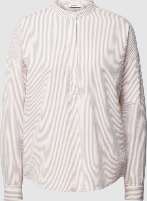 Bluzka Esprit z bawełny w stylu casual z długim rękawem