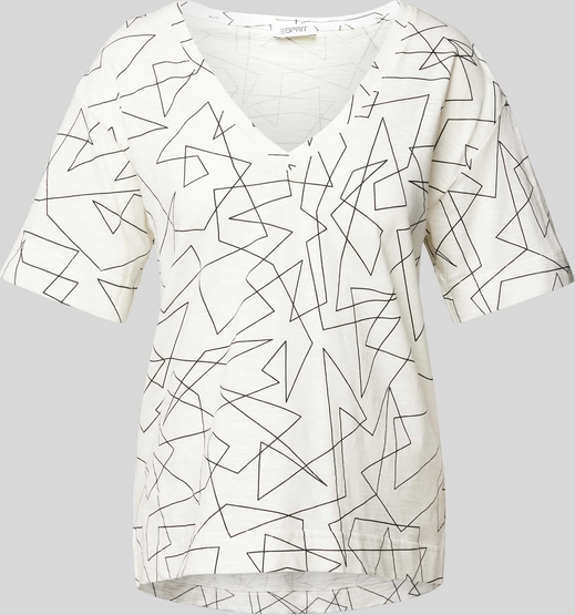 Bluzka Esprit z dekoltem w kształcie litery v w stylu casual