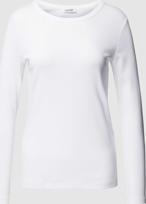 Bluzka Esprit z długim rękawem w stylu casual z okrągłym dekoltem