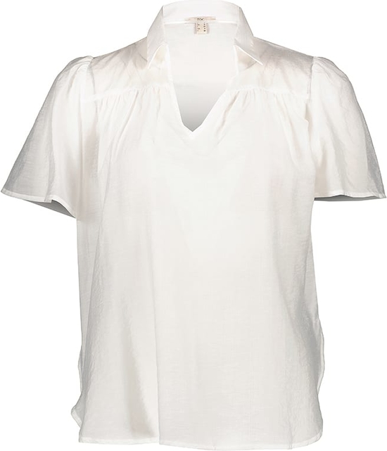 Bluzka Esprit z krótkim rękawem z dekoltem w kształcie litery v w stylu casual