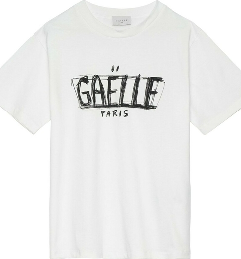 Bluzka Gaëlle Paris w młodzieżowym stylu z okrągłym dekoltem