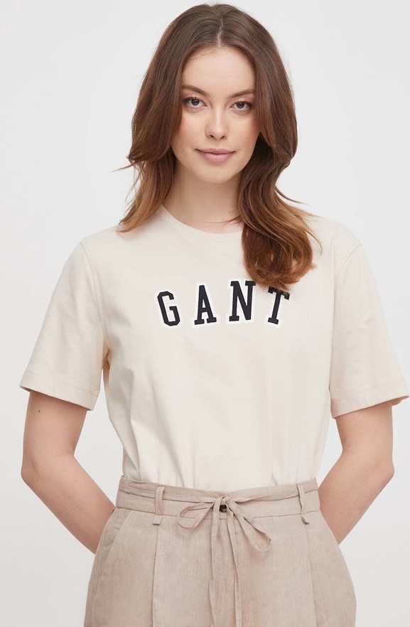 Bluzka Gant z okrągłym dekoltem