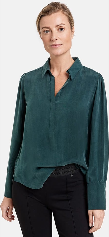 Bluzka Gerry Weber w stylu casual z dekoltem w kształcie litery v z długim rękawem
