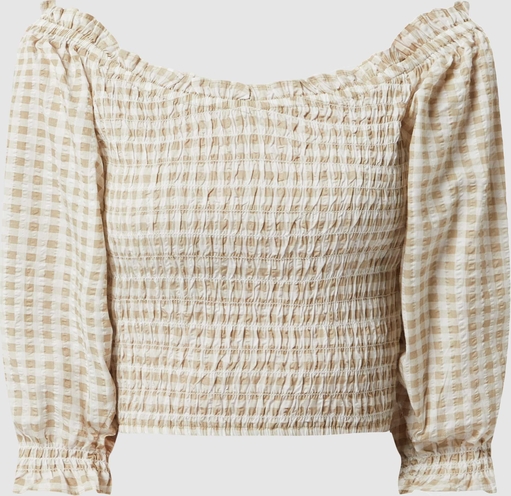 Bluzka Gina Tricot w stylu klasycznym z okrągłym dekoltem z bawełny