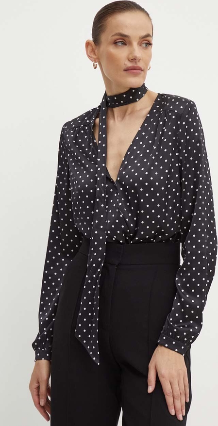 Bluzka Guess z długim rękawem z dekoltem w kształcie litery v w stylu casual