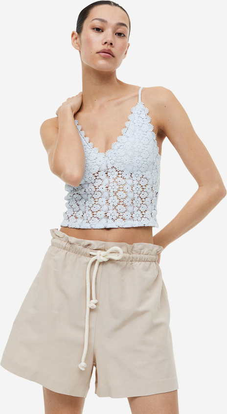 Bluzka H & M na ramiączkach z dekoltem w kształcie litery v w stylu casual