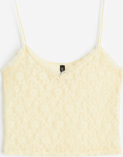 Bluzka H & M w stylu casual na ramiączkach z dekoltem w kształcie litery v