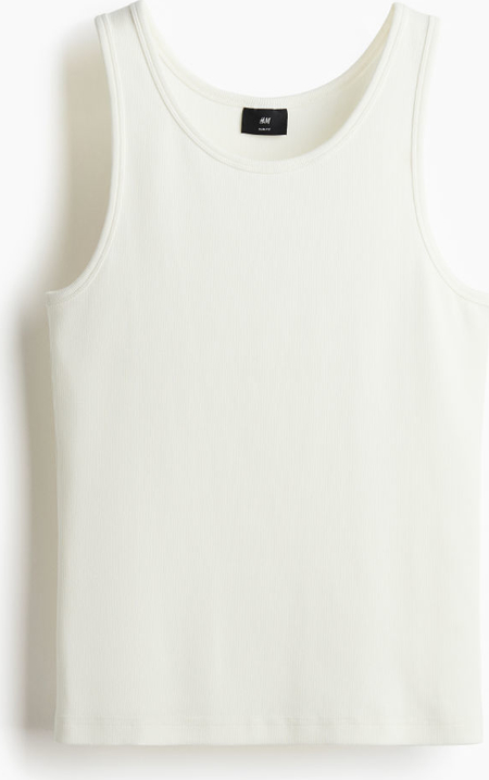 Bluzka H & M w stylu casual na ramiączkach z okrągłym dekoltem