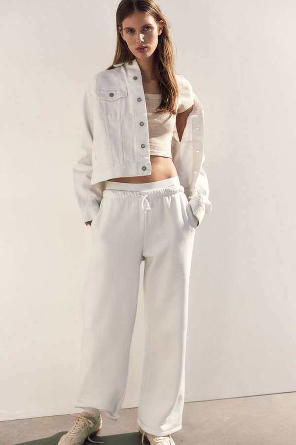 Bluzka H & M z dżerseju w stylu casual z długim rękawem