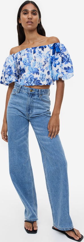 Bluzka H & M z krótkim rękawem w stylu casual