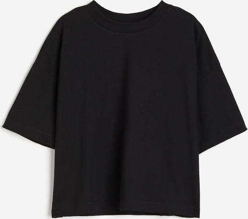 Bluzka H & M z krótkim rękawem z okrągłym dekoltem