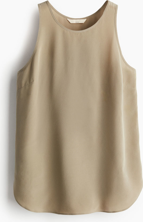 Bluzka H & M z okrągłym dekoltem w stylu casual na ramiączkach