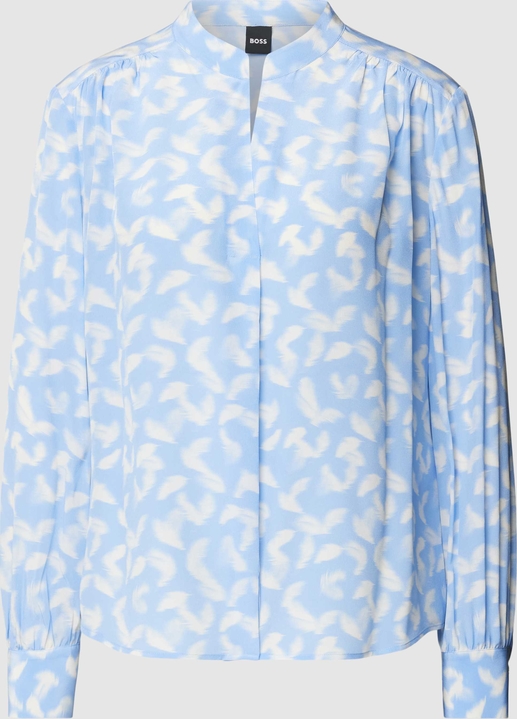 Bluzka Hugo Boss z dekoltem w kształcie litery v z długim rękawem w stylu casual
