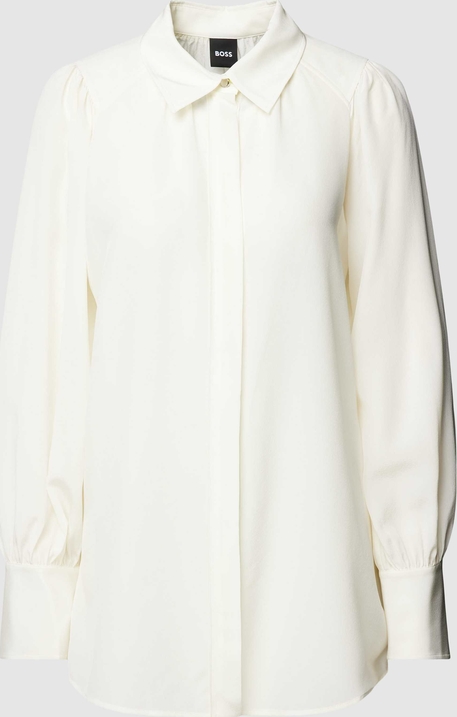 Bluzka Hugo Boss z dekoltem w kształcie litery v z jedwabiu