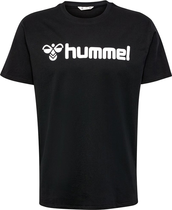 Bluzka Hummel w młodzieżowym stylu z bawełny z okrągłym dekoltem