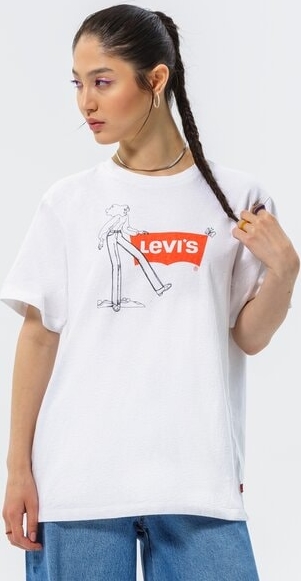 Bluzka Levis z krótkim rękawem w młodzieżowym stylu