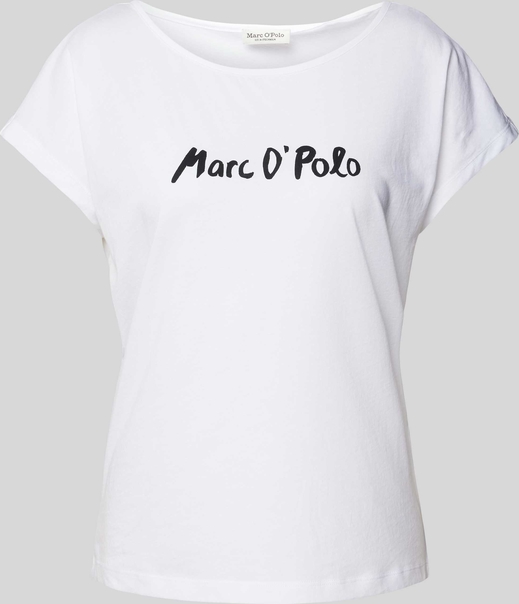 Bluzka Marc O'Polo z bawełny w młodzieżowym stylu z krótkim rękawem