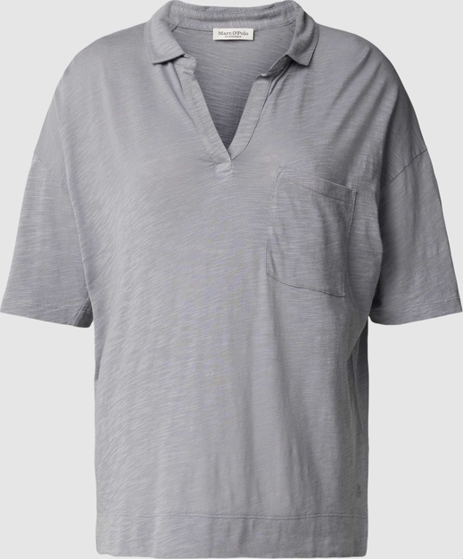 Bluzka Marc O'Polo z dekoltem w kształcie litery v z krótkim rękawem w stylu casual